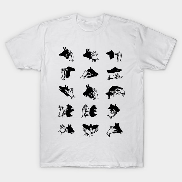 Shadow Puppets T-Shirt by TheCosmicTradingPost